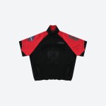 Retro Patchwork Zip‑Up Jacket